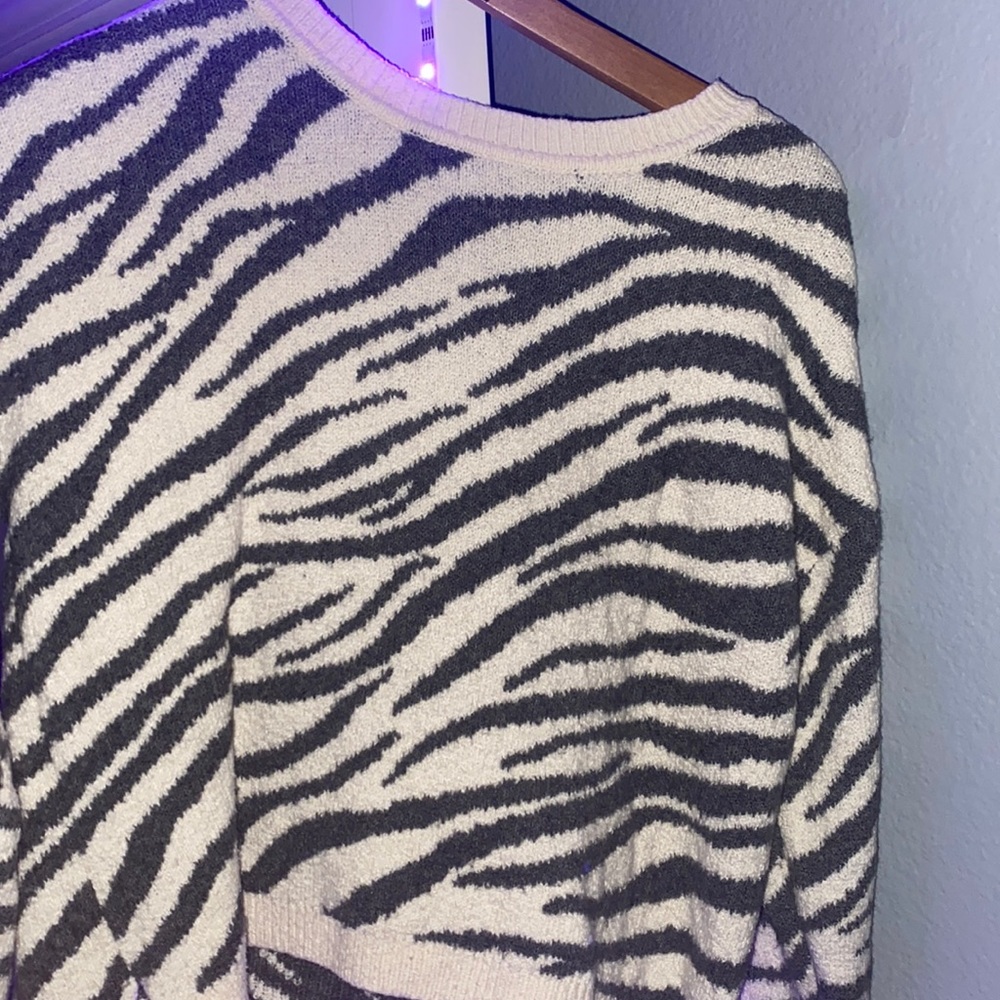 zebra sweater
